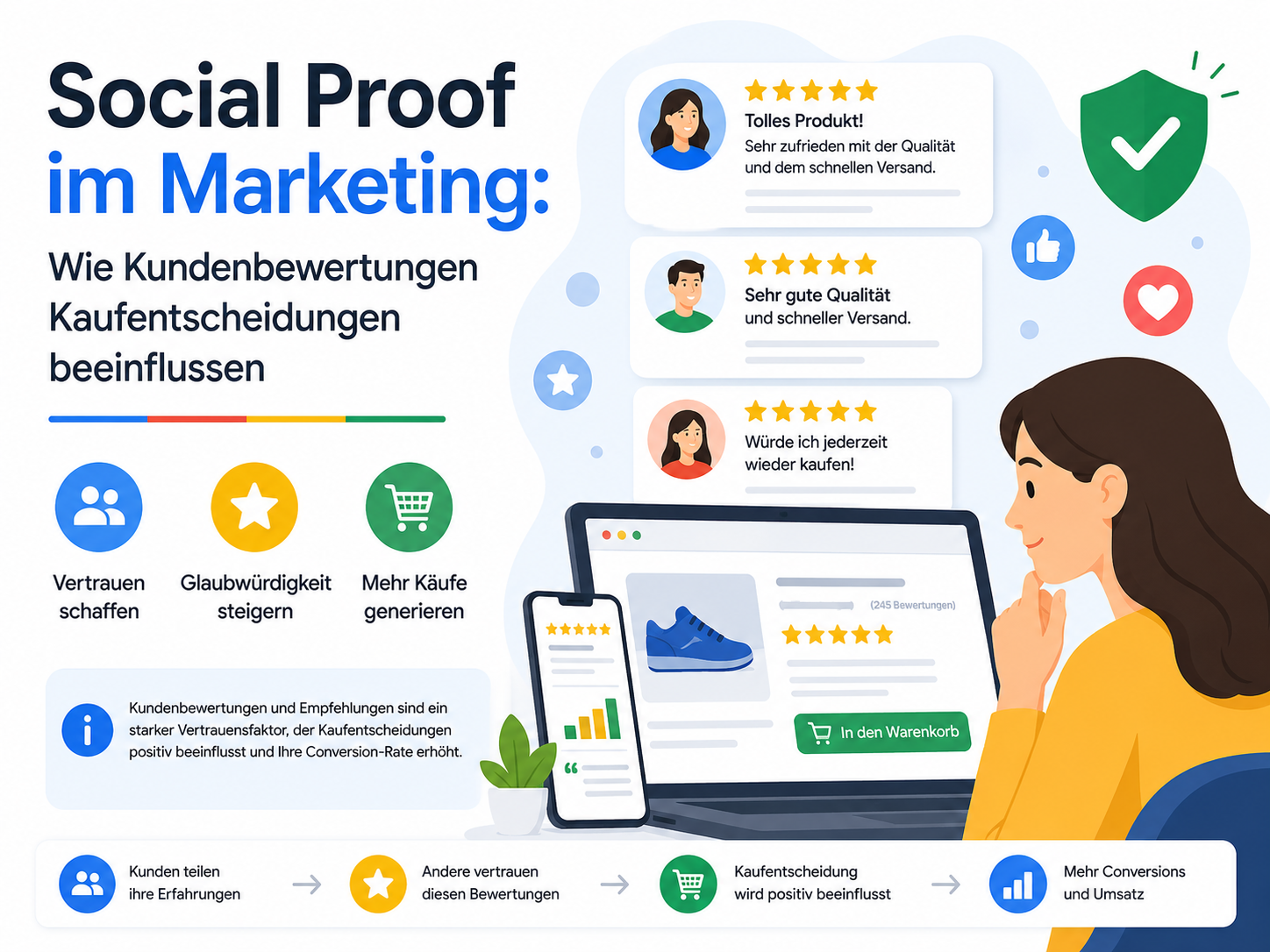 Social Proof im Marketing: Wie Kundenbewertungen Kaufentscheidungen beeinflussen - Digital Marketing insights by AB Media Team