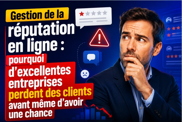 Gestion de la réputation en ligne : pourquoi d'excellentes entreprises perdent des clients avant même d'avoir une chance - Digital Marketing insights by AB Media Team
