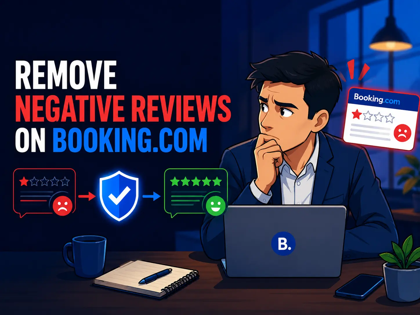 Negative Bewertungen auf Booking.com entfernen: Schützen Sie Ihren Ruf und gewinnen Sie das Vertrauen Ihrer Gäste zurück - Digital Marketing insights by AB Media Team