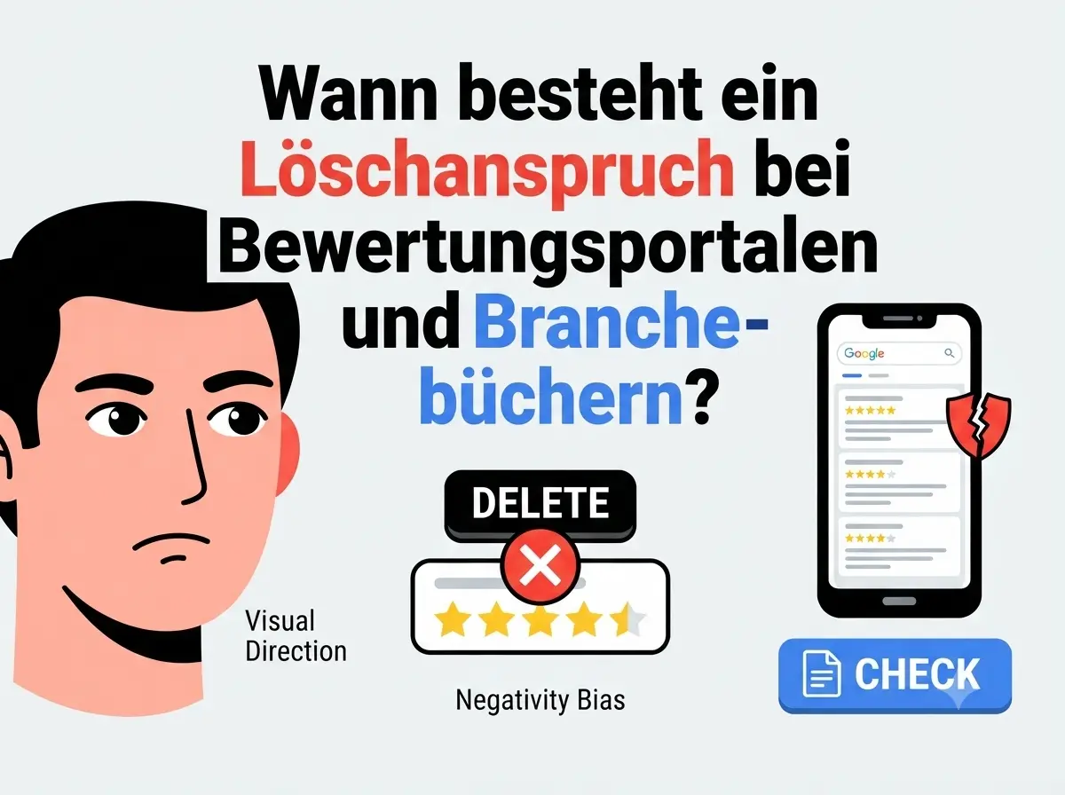 Wann besteht ein Löschanspruch bei Bewertungsportalen und Branchenbüchern? - Digital Marketing insights by AB Media Team