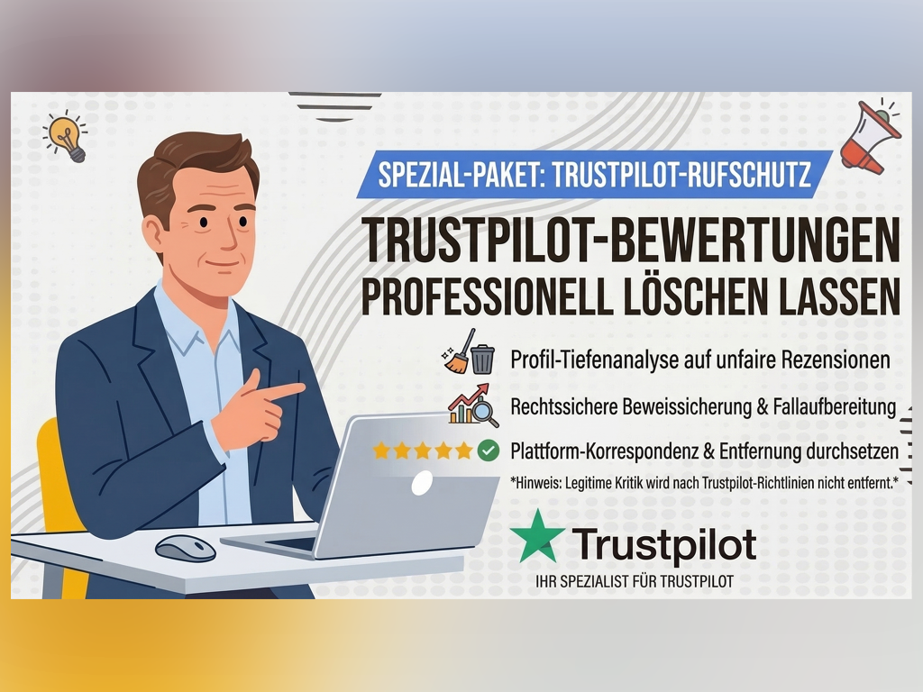 Professional Trustpilot Bewertungen löschen lassen: Professionelle Prüfung & Entfernung services provided by AB Media Team