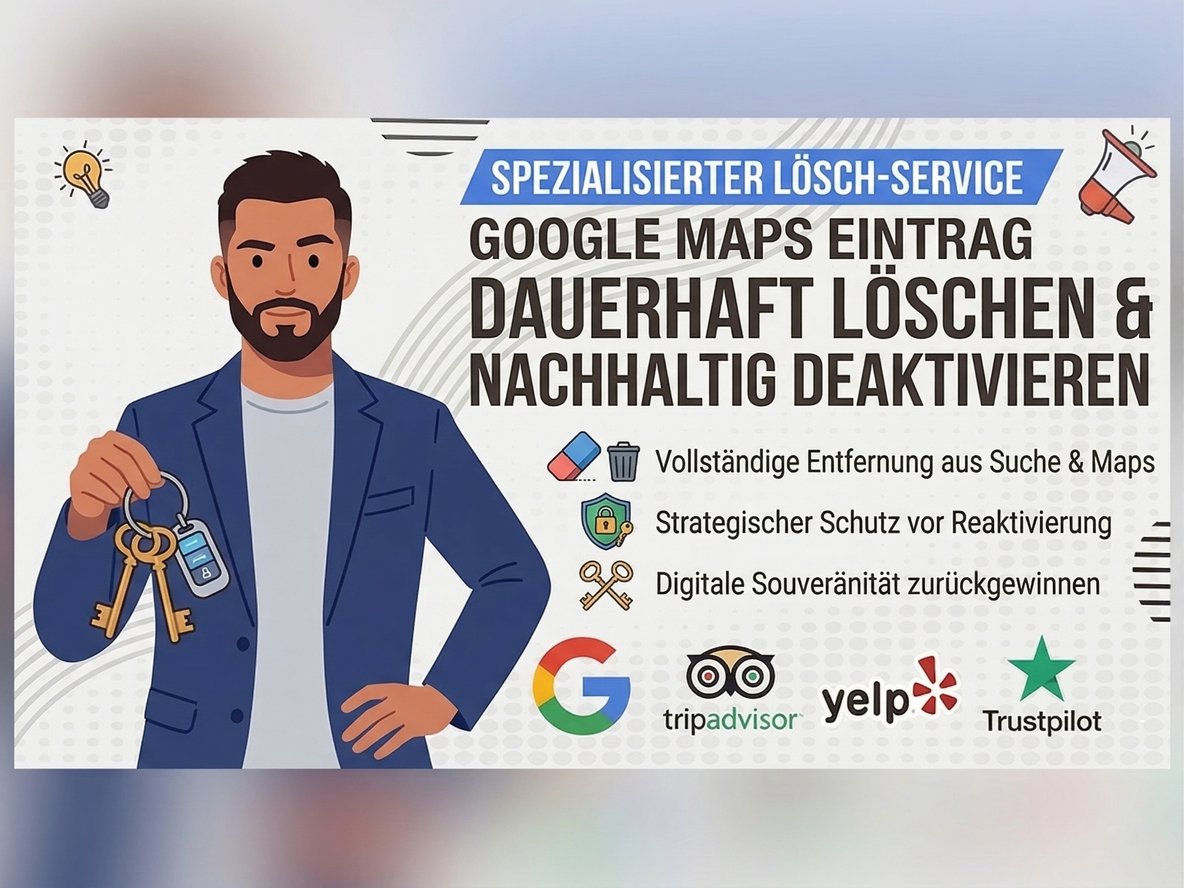 Professional Entfernung & Schutz des Google Maps-Profils services provided by AB Media Team