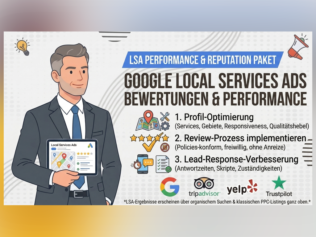 Professional Google Local Services Ads Bewertungen services provided by AB Media Team