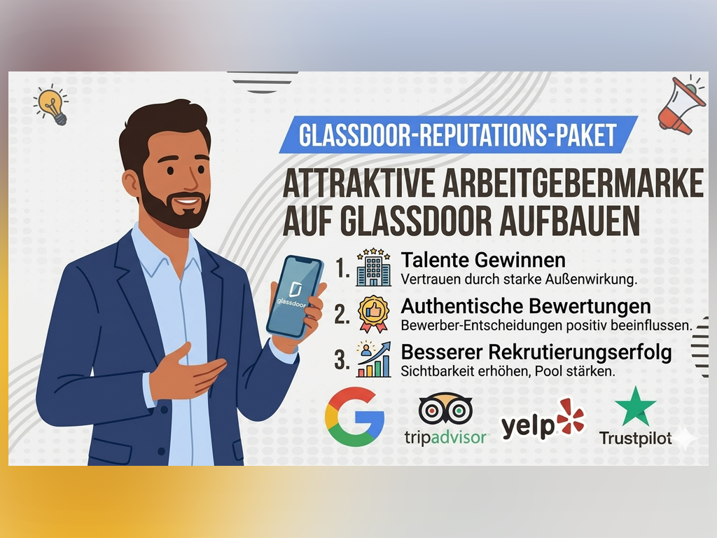 Professional Glassdoor Bewertungen kaufen services provided by AB Media Team