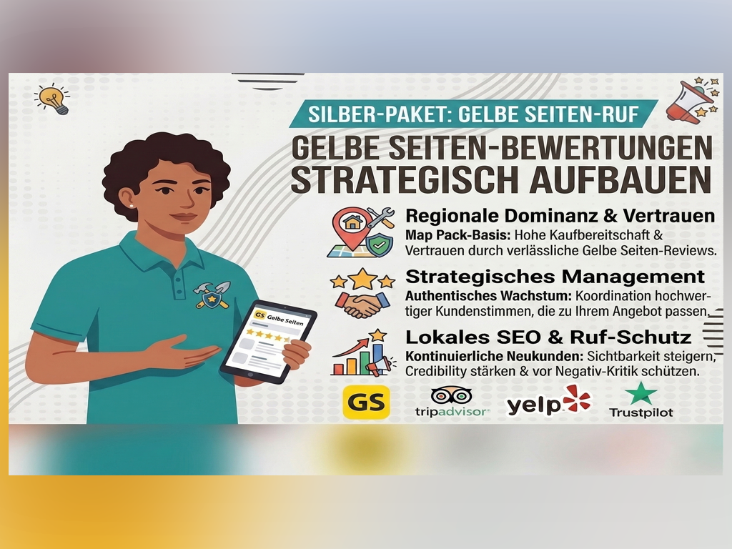 Professional Gelbe Seiten Bewertungen kaufen – Professionelles lokales Reputationsmanagement services provided by AB Media Team
