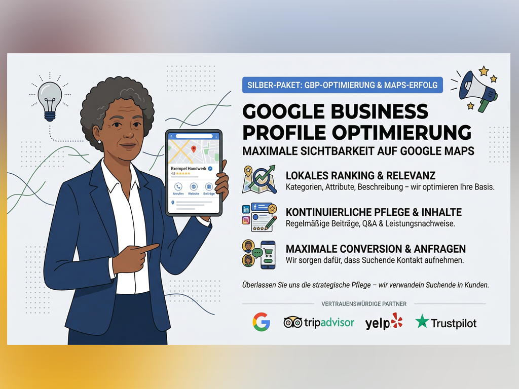 Professional Google Business Profile Optimierung – Maximale Sichtbarkeit auf Google Maps services provided by AB Media Team