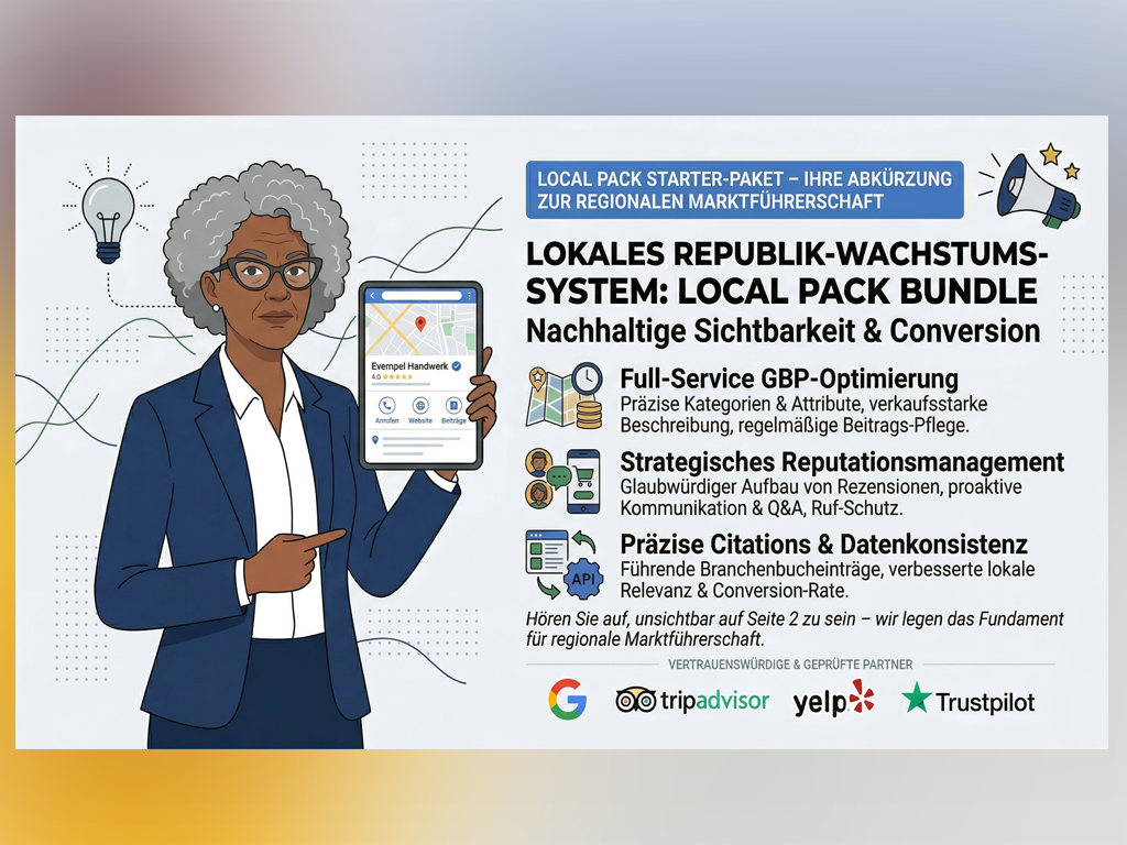 Professional Local Pack Starter-Paket – Ihre Abkürzung zur regionalen Marktführerschaft services provided by AB Media Team