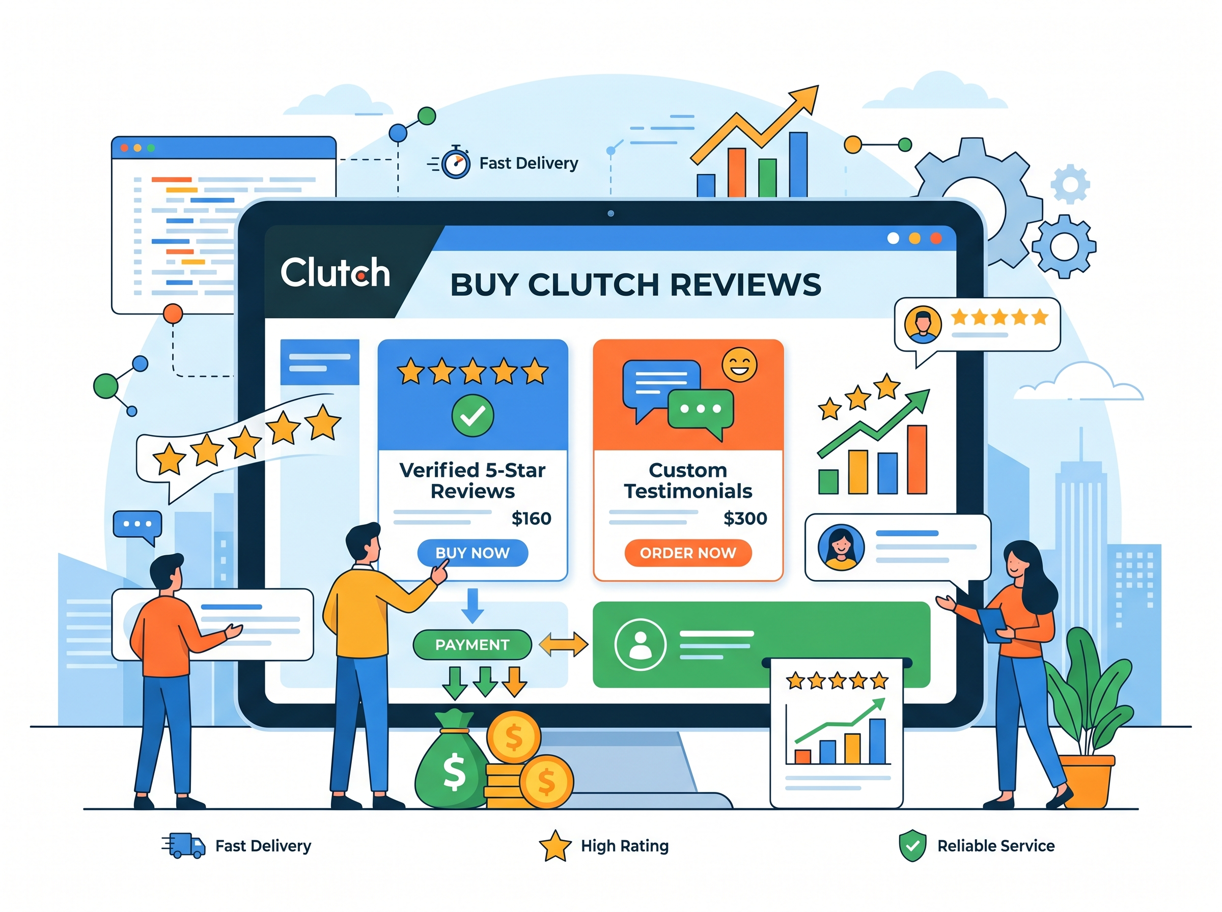 Professional Buy Clutch Reviews services provided by AB Media Team