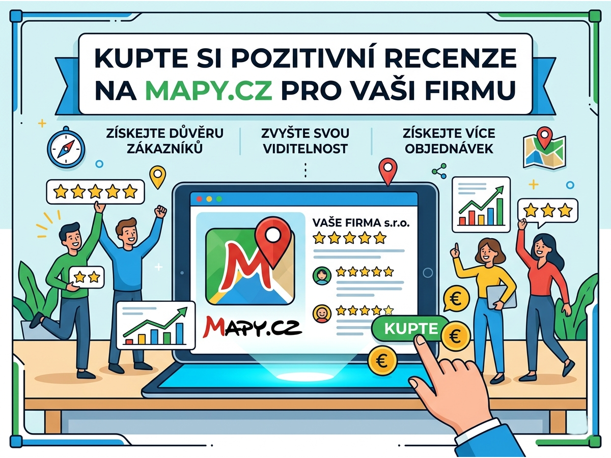 Professional Kupte si pozitivní recenze na Mapy.cz pro vaši firmu services provided by AB Media Team