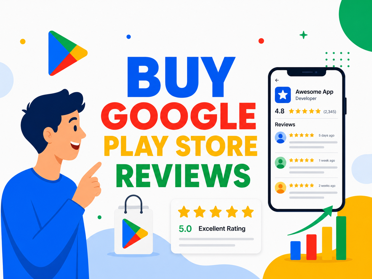 Professional Comprare Recensioni Google Play Store services provided by AB Media Team