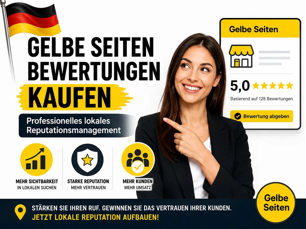 Professional Gelbe Seiten Bewertungen kaufen – Professionelles lokales Reputationsmanagement solutions provided by AB Media Team